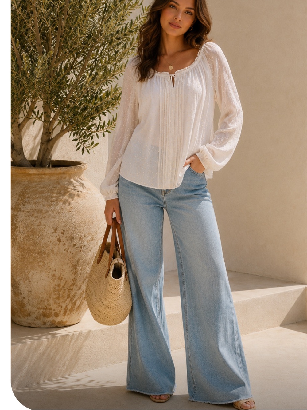 🔥SILK peasant top size S/M Gorgeous! Price Firm !